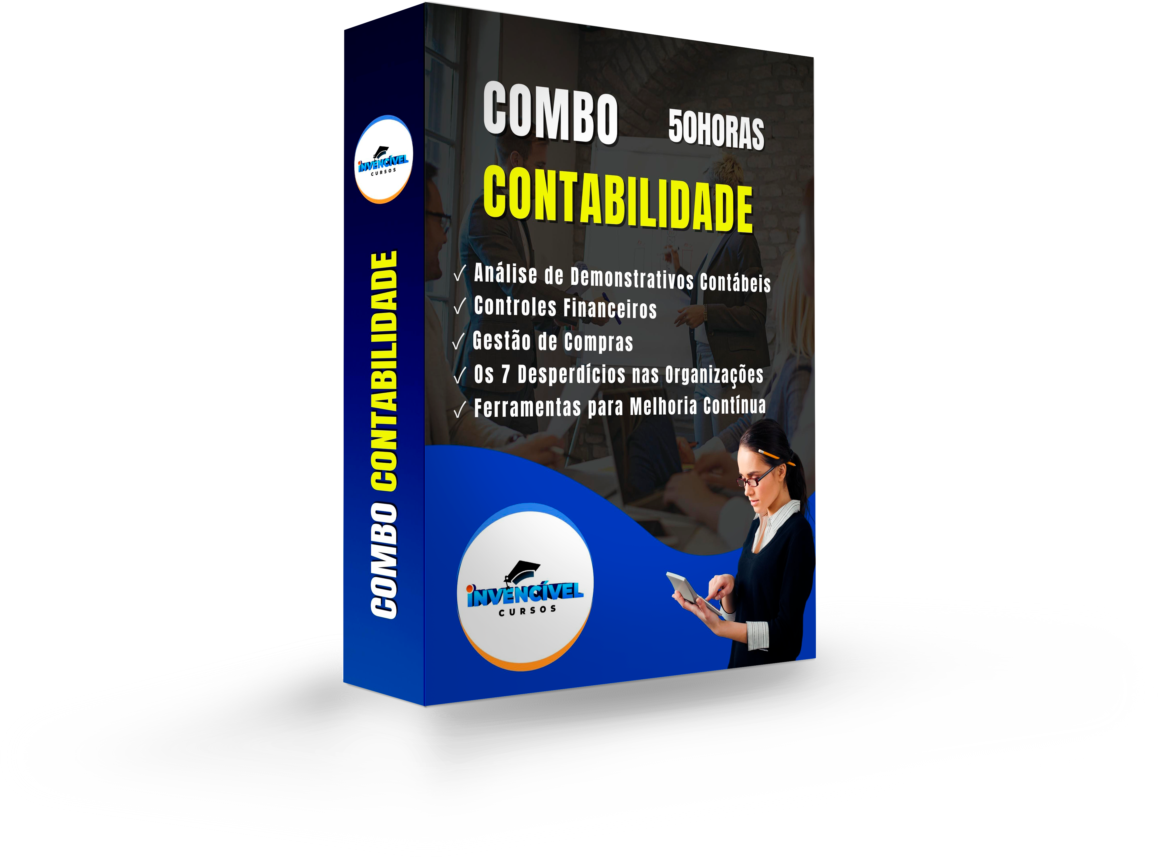 COMBO DE CONTABILIDADE	De R$ 149,00 por R$ 0,00									Análise de demonstrativo contábeis										Controles Financeiros										Fluxo de Caixa										Gestão de Sucesso										Recuperação de Empresas