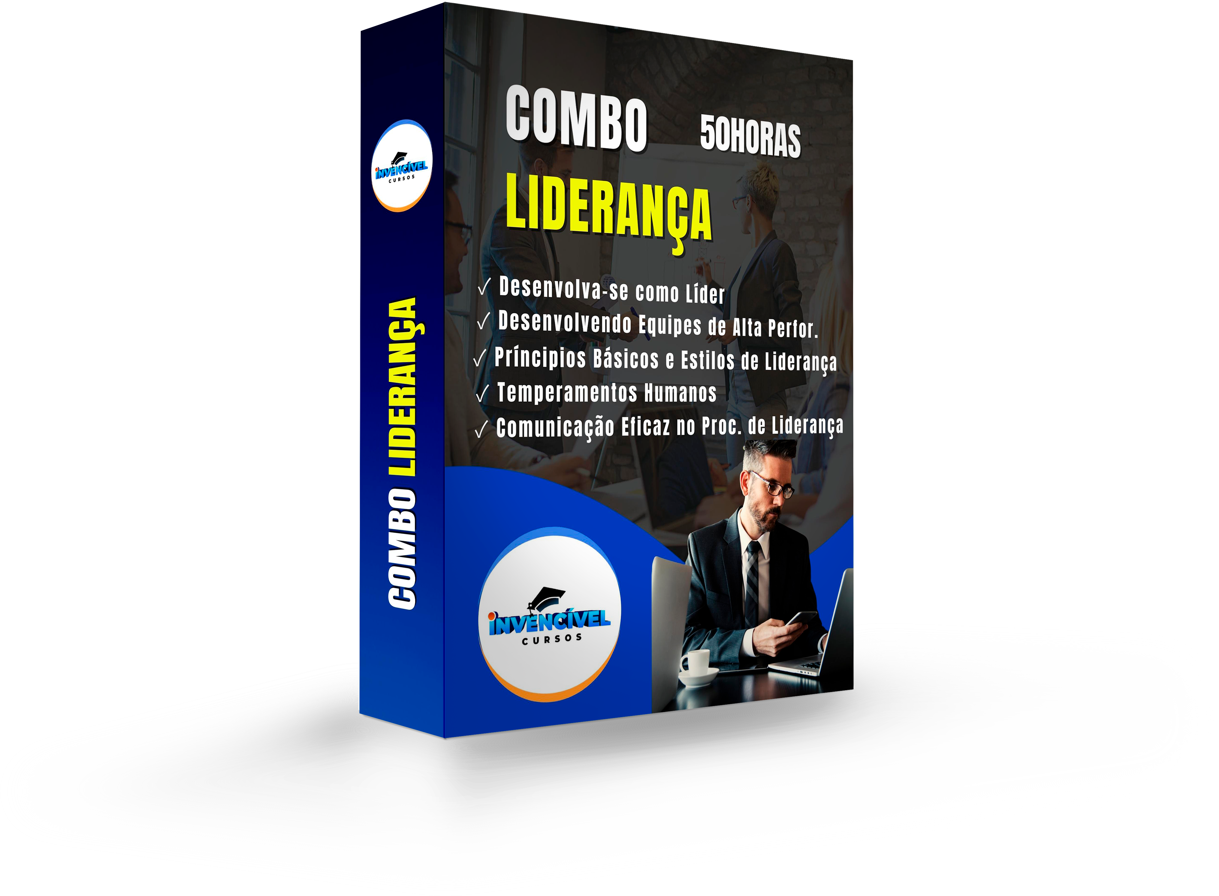 COMBO DE LIDERANÇA	De R$ 149,00 por R$ 0,00									Desenvolva-se Como Líder										Desenvolvendo Equipes										Princípios Básicos de Liderança										Temperamentos Humanos										Comunicação Eficaz no Processo